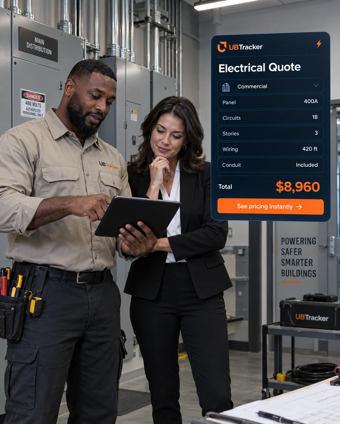 Electrical quotes that calculate as you configure.